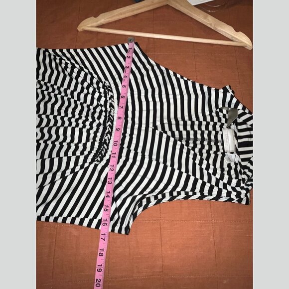 NWTChico's Black & White Striped Sleeveless V-Neck Maxi Dress Women’s Size 1X - Picture 5 of 9